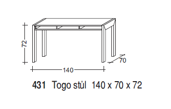 TOGO psací stůl