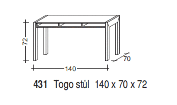 TOGO psací stůl